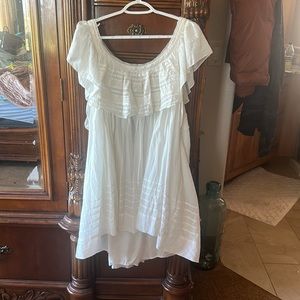 New free people, lace mini dress hi low med.